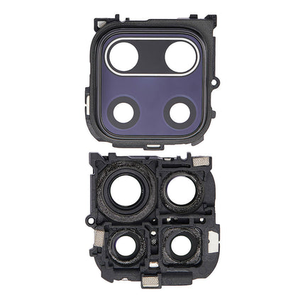 For Xiaomi Redmi Note 9 Pro 4G Camera Lens With Frame/Sticker Black(Premium OEM)(SKU:1453180)