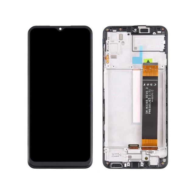 For Samsung Galaxy M33 5G / /M336B / M23 5G LCD Assembly With Frame | Black (Refurbished)