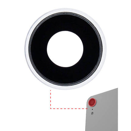 For iPhone XR | Camera Lens With Frame/Sticker | White(Premium OEM)