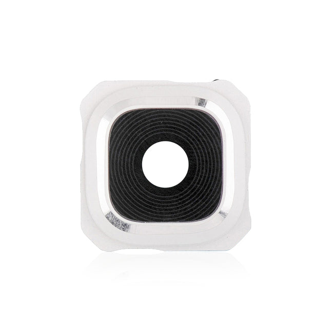 For Samsung Galaxy S6 Edge+/G928F/Silver | Camera Lens With Frame/Sticker | White(Premium OEM)