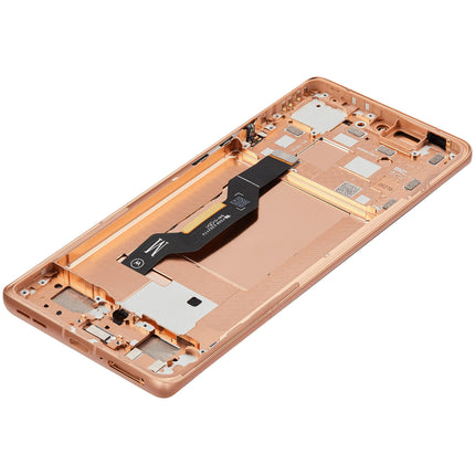 For Motorola Edge 50 5G OLED assembly With Frame Orange Premium OEM (SKU:1563100)