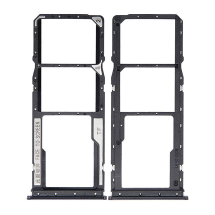 For Xiaomi Redmi 9A Sim Card Tray Black(Premium OEM)(SKU:1369503)