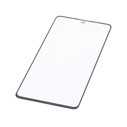 For Samsung Galaxy A71 / A715 front glass lens With OCA Black (Aftermarket Plus)***DE Warehouse***(SKU:1507051)