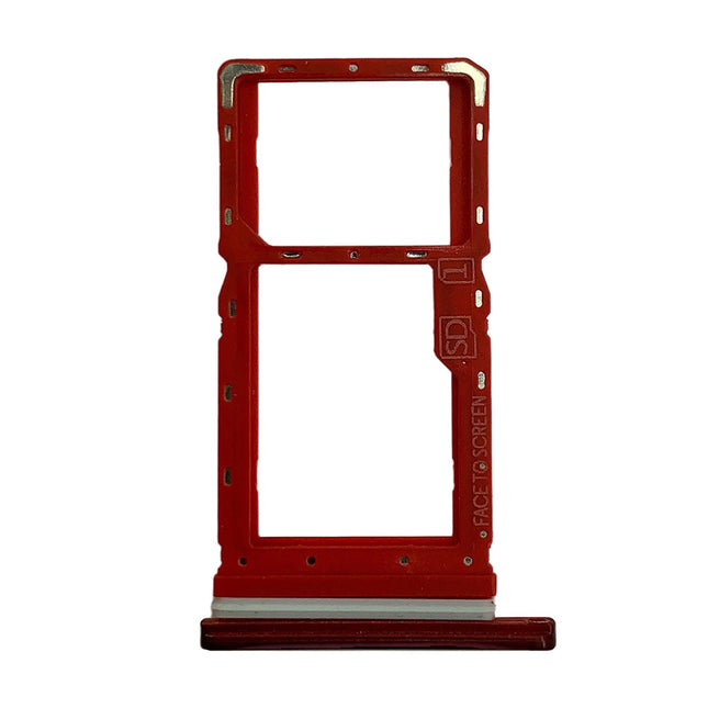For Motorola G8 Play | Sim Card Tray/Single Card | Red(Premium OEM)