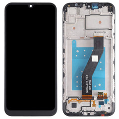 For Motorola E6S | LCD Assembly with Frame | Black(Premium OEM)