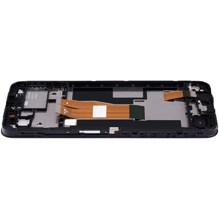 For Realme Narzo 50i Prime LCD assembly with frame Black (Refurbished) (SKU:1563761)