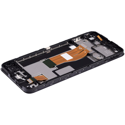 For Realme Narzo 50i Prime LCD assembly with frame Black (Refurbished) (SKU:1563761)