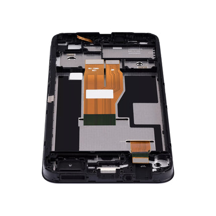 For Realme Narzo 50i Prime LCD assembly with frame Black (Refurbished) (SKU:1563761)