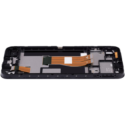 For Realme Narzo 50i Prime LCD assembly with frame Black (Refurbished) (SKU:1563761)
