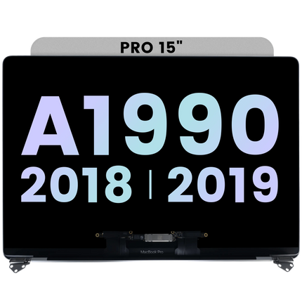 For MacBook Pro 15-inch 2018-2019 A1990 / LCD with Front Cover / With Logo / silver (Premium OEM)(SKU:1566841)