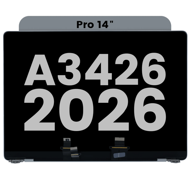 For MacBook Pro 14-inch 2025 M5 / M5 Pro / M5 Max A3434 A3426 A3427 / LCD with Front Cover / silver (Premium OEM)(SKU:1578408)