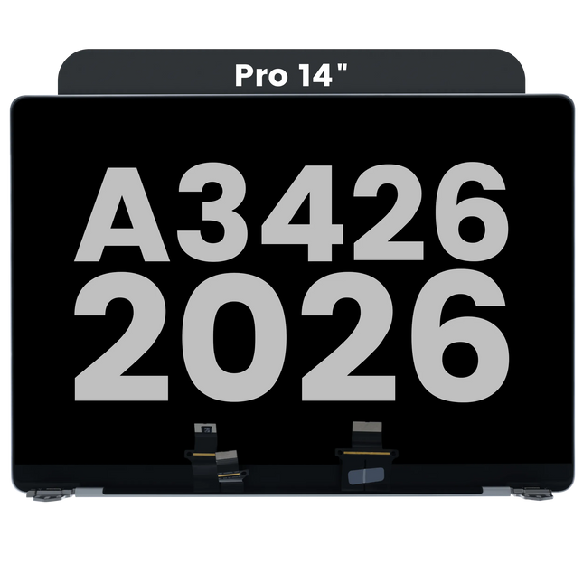 For MacBook Pro 14-inch 2025 M5 / M5 Pro / M5 Max A3434 A3426 A3427 / LCD with Front Cover / space black (Premium OEM)(SKU:1578407)