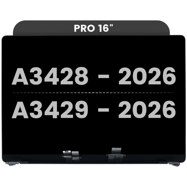 For MacBook Pro 16-inch 2026 A3428 A3429 / LCD with Front Cover / space black (Refurbished)(SKU:1578409)