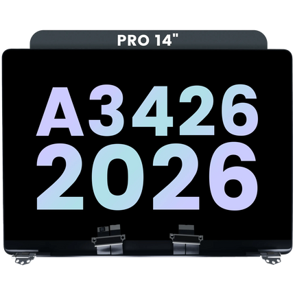 For MacBook Pro 14-inch 2025 M5 / M5 Pro / M5 Max A3434 A3426 A3427 / LCD with Front Cover / With Logo / space black (Refurbished)(SKU:1575930)