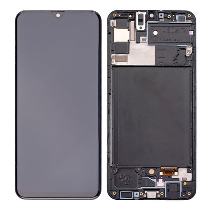For Samsung Galaxy A30s/A307F 4G / OLED assembly With frame / black  (Refurbished)(SKU:1482270)