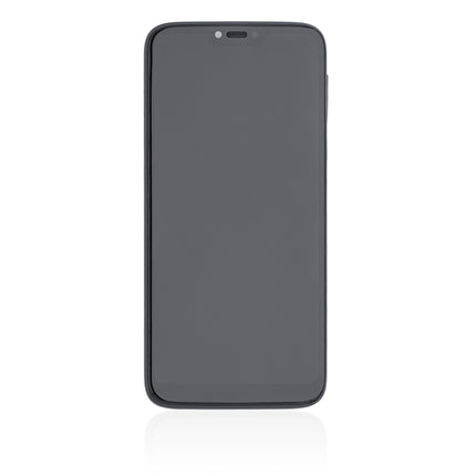 For Motorola G7 Power/BR version/154mm LCD Assembly with Frame(No Logo) Black(Refurbished)(SKU:1482688)