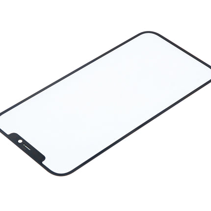 For iPhone 12 Pro max Front Glass/Lens With OCA Black(Aftermarket Plus)(SKU:1480470)