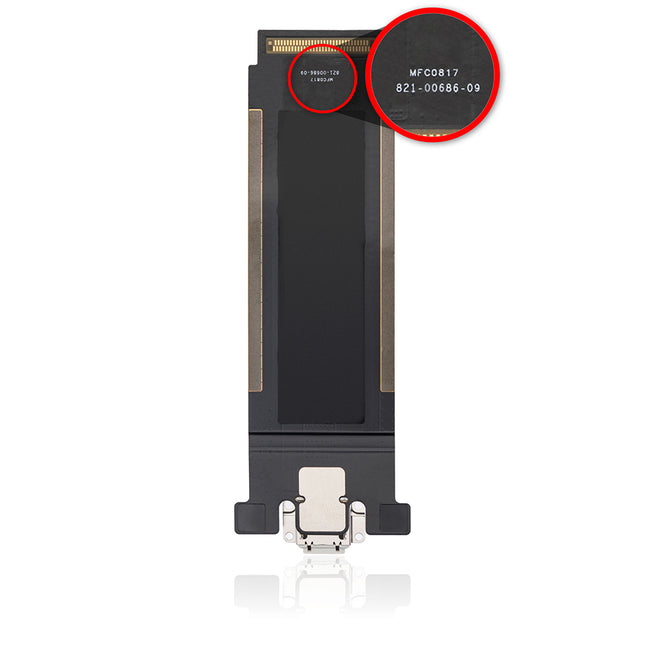 For iPad Pro 12.9inch 2nd | Charge Port Flex Cable/3G version | White(Premium OEM)