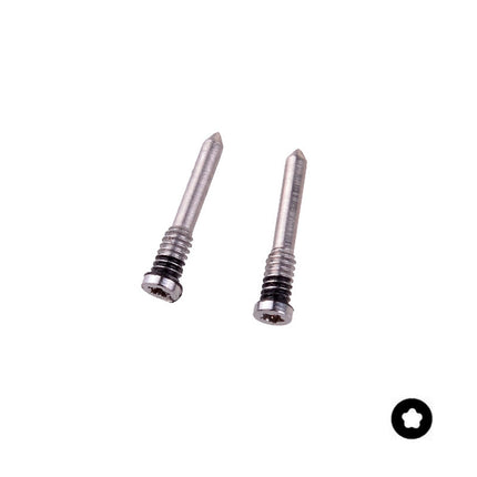 For iPhone 11 Pro Max | Charger Connector Screw/2pcs | White(Premium OEM)