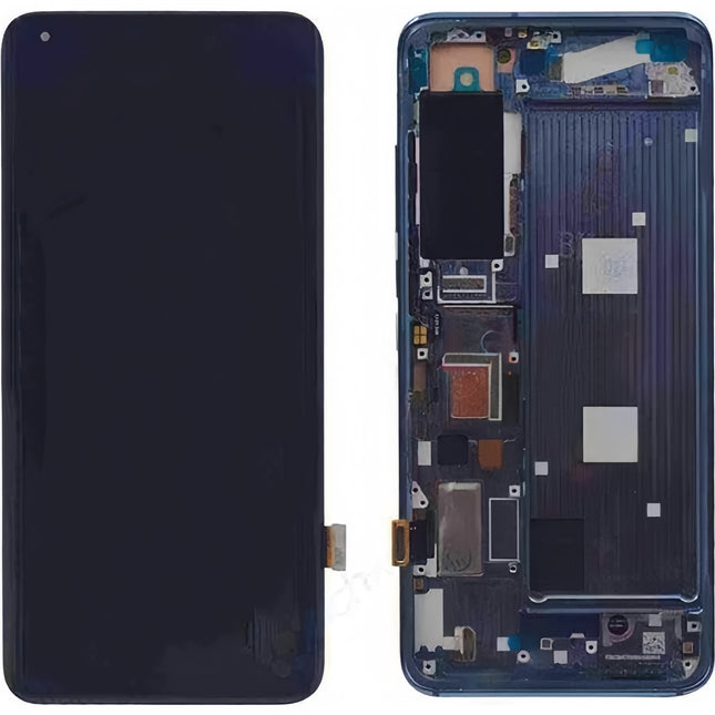For Xiaomi Mi 10 Pro OLED assembly With Frame Black Premium OEM (SKU:1563070)