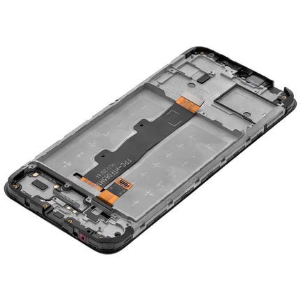 For Motorola E7i Power LCD Assembly with Frame Black(Refurbished)(SKU:1498803)