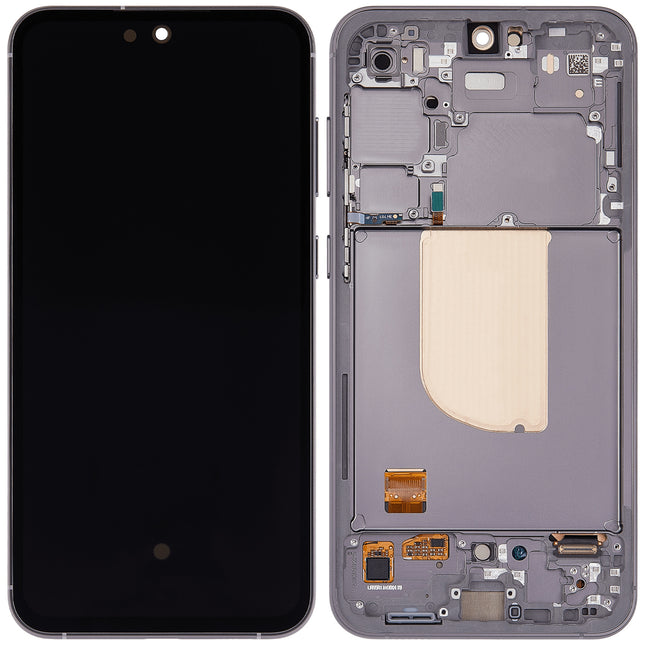 For Samsung Galaxy S23 FEF version OLED assembly With frame / black  (Refurbished)(SKU:1562531)