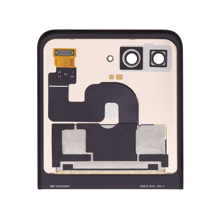 For Motorola Razr 40 Ultra / OLED assembly External screen / With installed frame (Premium OEM)(SKU:1561980)