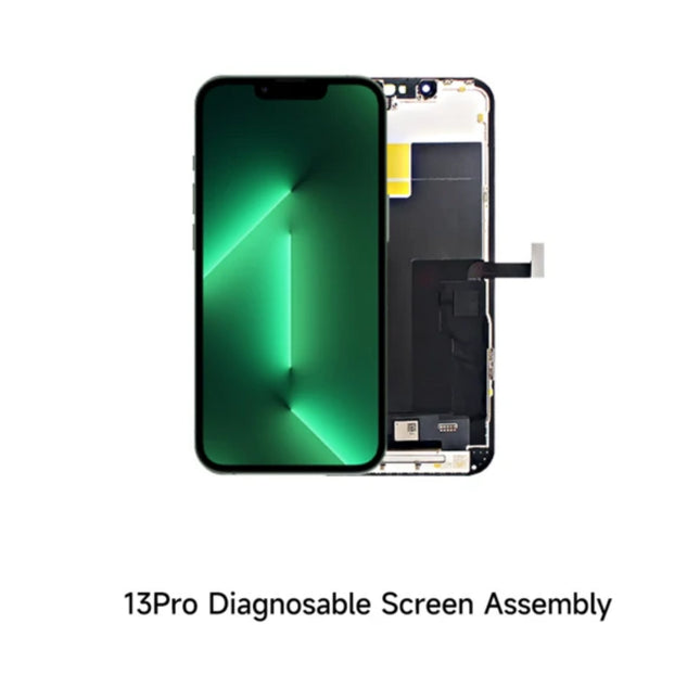 For iPhone 13 Pro LCD assembly FHD no pop-up window / support run diagnostic Black Aftermarket (SKU:1562905)