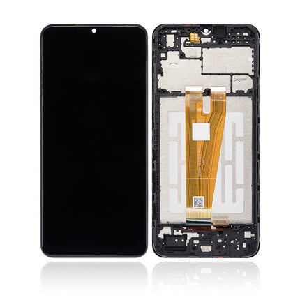 For Samsung Galaxy A04 LCD Assembly With Frame | Black(Refurbished)