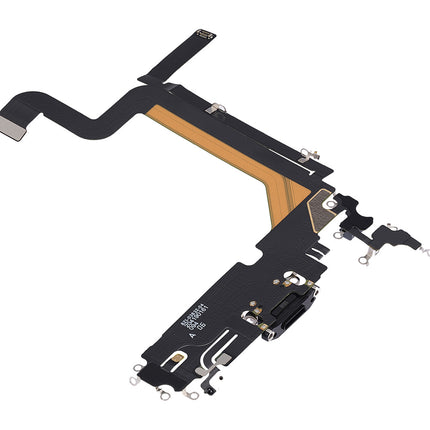 For iPhone14 pro max Charge Port Flex Cable Black (Refurbished)(SKU:1507720)
