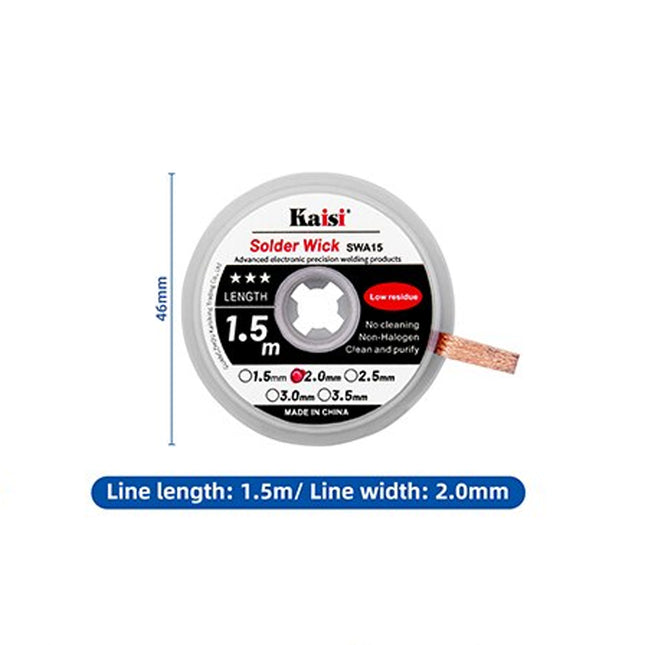 Kaisi 2015 Strong solder wick 2.0mm*1.5M  (SKU:1496444)