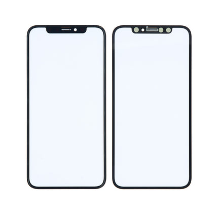 For iPhone X | Front Glass/Lens With OCA | Black(Aftermarket Plus)