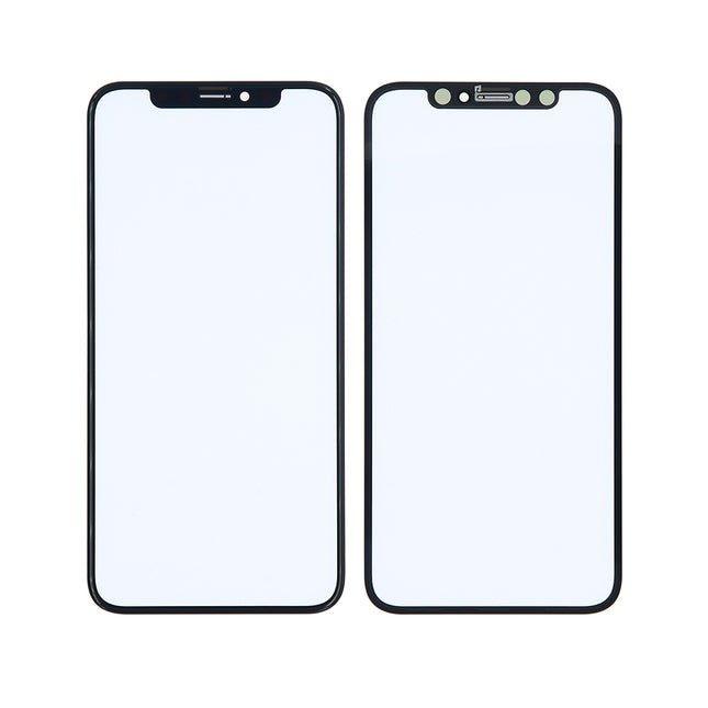 For iPhone X | Front Glass/Lens With OCA | Black(Aftermarket Plus)