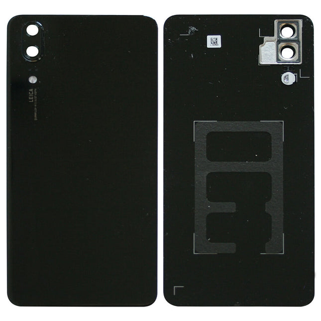 For Huawei P20 | Back Cover With Camera Cover | Black(Aftermarket Plus)