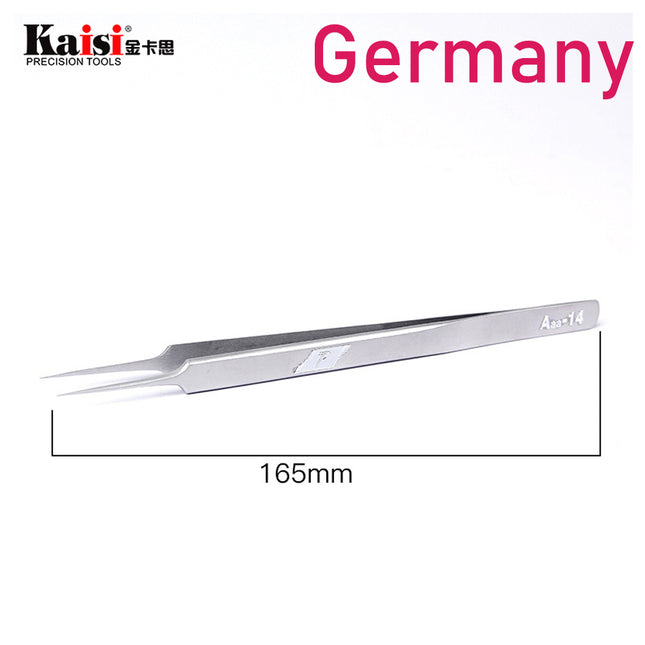 Kaisi T-AAA-14 Tweezer Extra pointed, hardened and extended straight tweezers ***DE Warehouse*** (SKU:1507371)