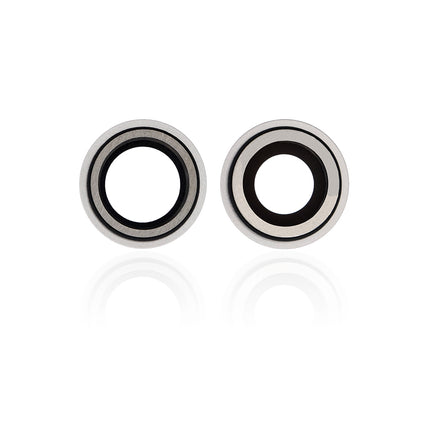 For iPhone 12 Camera Lens With Frame/Sticker White(Premium OEM)(SKU:1430904)