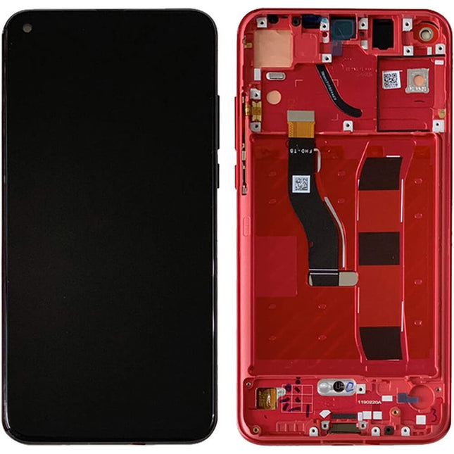 For Honor View 20 LCD Assembly With Frame Red(Refurbished)(SKU:1480683)