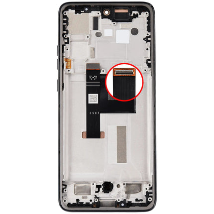 For Motorola Edge 50 Neo OLED assembly With Frame Black Refurbished (SKU:1563104)
