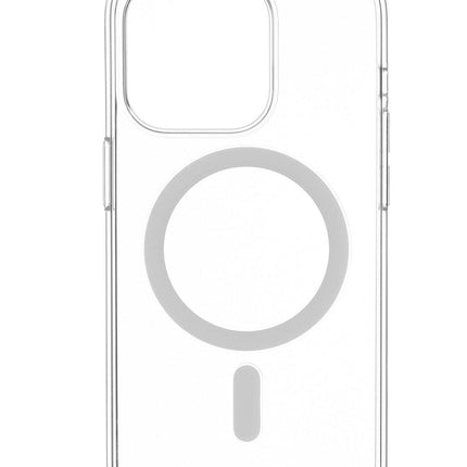 For iPhone 15 Pro Transparent Case Compatible with MagSafe