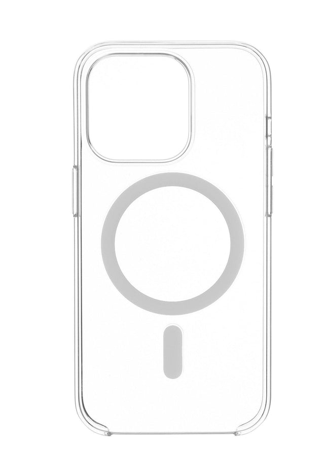 For iPhone 15 Pro Transparent Case Compatible with MagSafe