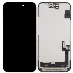 For iPhone 15 Soft OLED Assembly | Black (Aftermarket Plus)