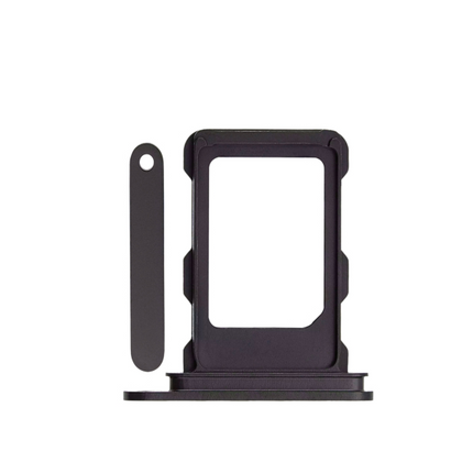 For iPhone 16 Pro Sim Card Holder/Single Card Black Premium OEM (SKU:1563125)
