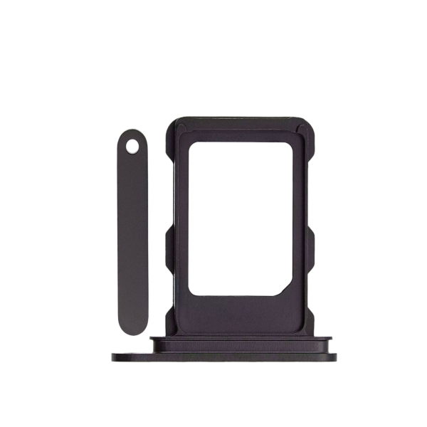 For iPhone 16 Pro Sim Card Holder/Single Card Black Premium OEM (SKU:1563125)