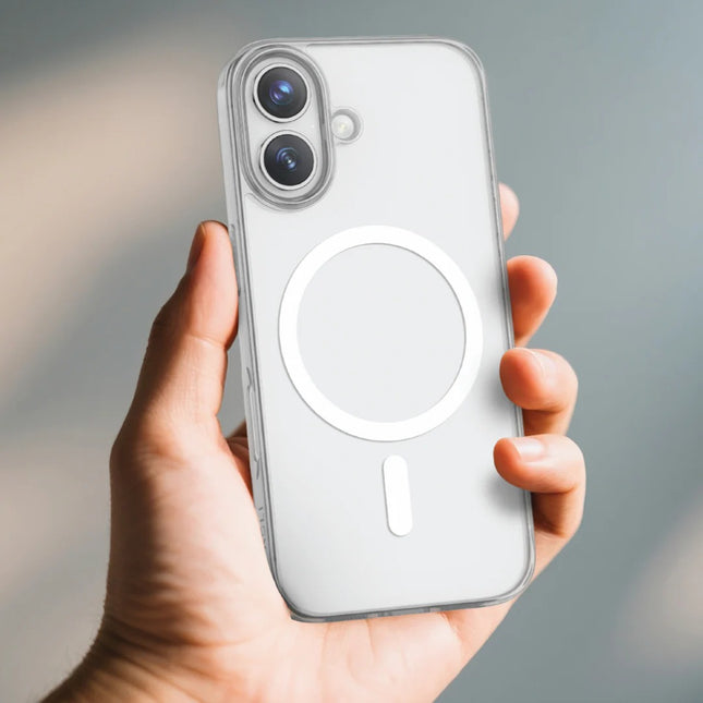 For iPhone 17 Transparent Case Compatible with MagSafe