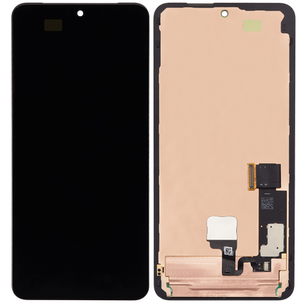 For Google Pixel 8 Pro OLED Assembly With Socket / With Finger Print Flex Black (Refurbished)(SKU:1576613)