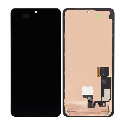 For Google Pixel 8 Pro OLED Assembly With Socket / With Finger Print Flex Black (Refurbished)(SKU:1576613)