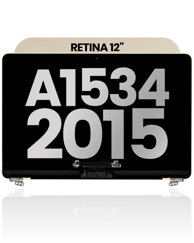 For MacBook 12-inch Retina 2016-2017 A1534 / LCD with Front Cover / gold (Refurbished)(SKU:1563822)