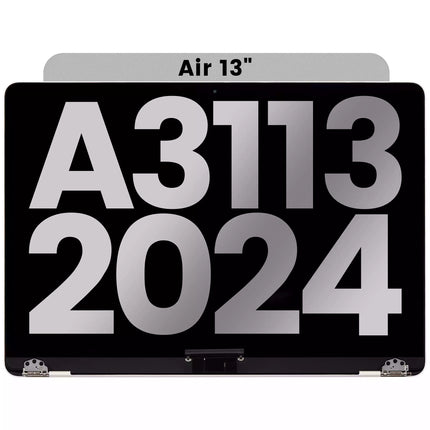 For MacBook Air 13-inch 2024 M3 A3113 / LCD with Front Cover / starlight (Refurbished)(SKU:1578507)