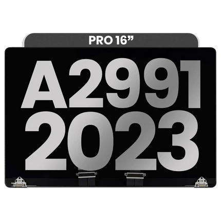 For MacBook Pro 16-inch 2023 M3 Pro / M3 Max A2991 / LCD with Front Cover / space black (Refurbished)(SKU:1578399)