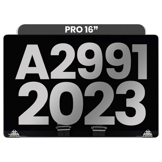 For MacBook Pro 16-inch 2023 M3 Pro / M3 Max A2991 / LCD with Front Cover / space black (Refurbished)(SKU:1578399)